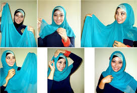 Contoh Tutorial Hijab Segi Empat Kreasi Terbaru