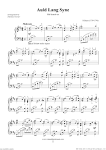 AULD LANG SYNE sheet music for piano solo by Robert Burns