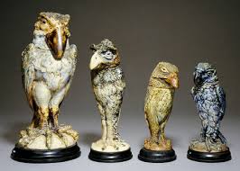 Four Martin Brothers Grotesque Birds - Artist Christies Artist als ...