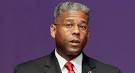 Allen West speaks at an event.