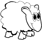 Lamb coloring page