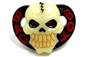 Bad Boy Glow in the Dark Skull Pacifier | GeekAlerts - Bad-Boy-Glow-in-the-Dark-Skull-Pacifier