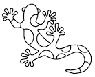 Lizard coloring page