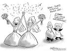 Gay Marriage Political Cartoons caffeinated politics