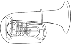 Tuba coloring page