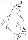 Penguin coloring page