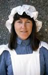 Karen Boucher, National Park Service Interpretive Ranger, in maid costume; ... - 11904