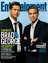 Entertainment Weekly Magazine Cover with George Clooney and Brad Pitt