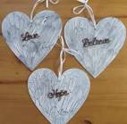 Wooden Heart With Word | Wiki Village