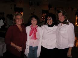Sue Cassadonte, Mary Ellen Vaz, “Queen Carol” Horowitz and Jane Carrozza are seen at the ... - fiftiessuemaryellencaroljane