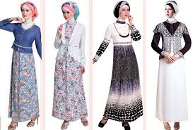 Contoh Model Baju Muslim Modern 2015 + Hijab