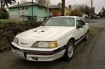 Old Parked Cars.: 1987 Ford Thunderbird Turbo Coupe.