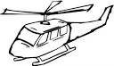 Helicopter coloring page