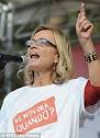 Support: Film maker Cristina Comencini addresses the crowd in Rome and, ... - article-1356600-0D2AD83D000005DC-714_306x423