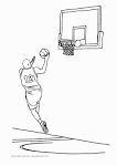 Basketball coloring page