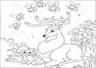 Deer coloring page