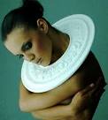 Arthur Hash ELA CINDORUK - necklace, made from polyurathane, rosette wall