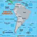 Map of South America, South American Countries, Landforms, Rivers ...