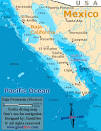 Baja Peninsul map - GoodDive.
