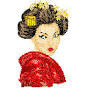 New products - Free machine embroidery designs, jef, hus and pes designs, ... - geisha4_embroiderys