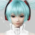 初音ミクのつもりでレタッチー。