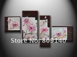Free shipping Oil Painting canvas Flower Artistic Abstract ...