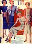 La Familia Magazine Fashion Illustrations of 1938