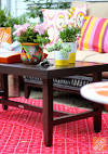 Patio Decor Ideas: Colorful Poolside Seating by Cassie of Hi ...