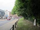 Shows the location of TQ2386 : Old milestone, Cricklewood Broadway (A5), - via Daymix