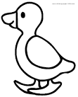 Duck coloring page