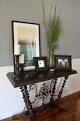 Console table decorating on Pinterest