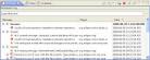 The Error Log view is