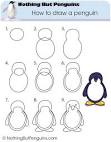 how to draw a pinquin
