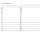 24 Hour Day Planner - Can also be used as a Daily Planner ...