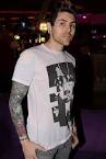 AFI lead singer Davey Havok, Kelly Monaco and Sal Masekela at Body ...