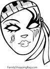 Mardi Gras coloring page