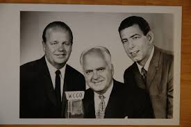 Halsey Hall (center) with WCCO broadcast partners Ray Scott (left) and Herb Carneal (right). - halsey%20DSC_0679