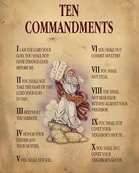 The 10 Commandments from One True Eternal Almighty God Yahweh