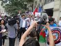 Protest action held outside Iranian embassy in Baku  PHOTO    Trend