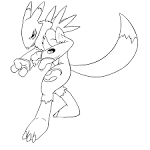 Digimon coloring page