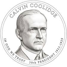 ... by Michael Gaudioso. The inscriptions include an indication of the order of the Presidency &quot;29th President&quot; and the dates of the term &quot;1921-1923&quot;. - calvin-coolidge