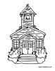 School Building coloring page