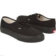 Vans Classic Authentic All Black Black Mono Men's Athletic Shoes ...