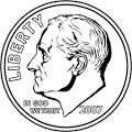 Portrait on a Dime | ClipArt ETC