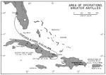 Map of Greater Antilles Area Operations Map, Spanish - American ...
