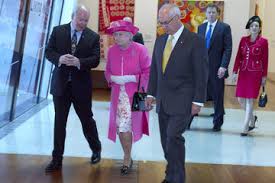 Queen Elizabeth II Gerard Vaughn Queen Elizabeth II And Duke of Edinburgh Visit Australia - Day. Source: Getty Images - Queen+Elizabeth+II+Gerard+Vaughn+XcOqr7EB8DMm