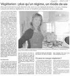 Article Ouest France pro-v��g��tarisme Ouest France 13/10/2006.
