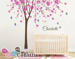Tree Wall Decal - Nursery Wall Decor - White Tree Wall Mural ...
