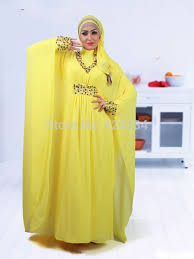 Yellow Caftan and Butterfly Abayas for Women � Girls Hijab Style ...