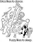 Stereo and Players coloring page